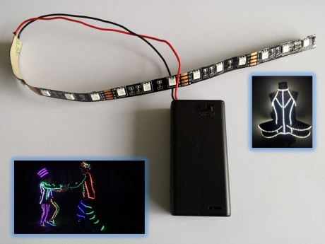 לד לתחפושות פורים תאורת לד סוללות לתחפושות