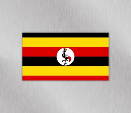 מגנט דגל אוגנדה למקרר ולוח מתכת 