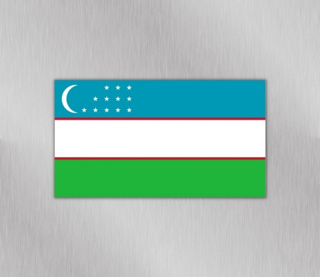 מגנט דגל אוזבקיסטן למקרר ולוח מתכת 