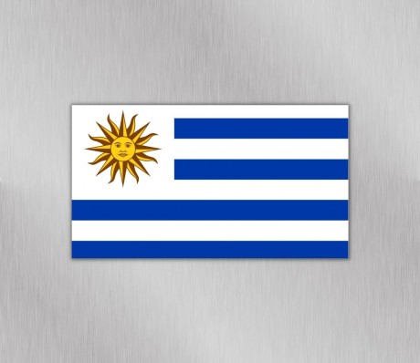 מגנט דגל אורוגוואי למקרר ולוח מתכת