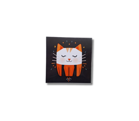 תחתית כוסות - חתול חולמני חמוד ומדליק