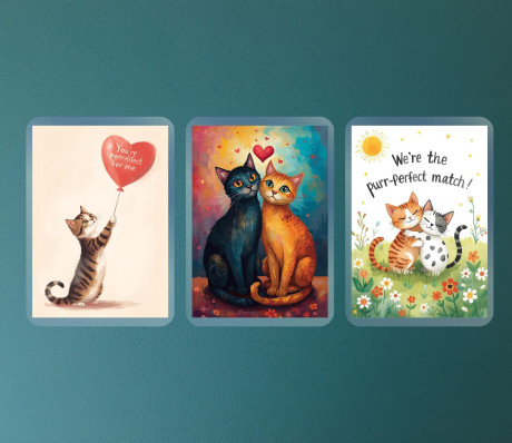 מגנטי חתולים מעוצבים – טאץ' חמוד לבית