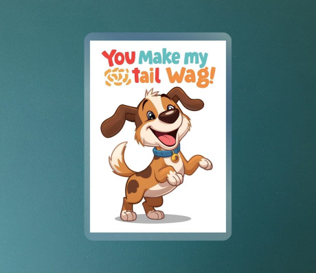 מגנט כלב שמח – מושלם לאוהבי כלבים