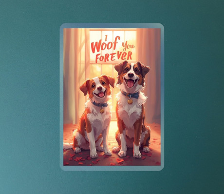 מגנט שני כלבים – כי טובים השניים