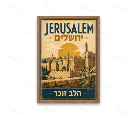 פוסטר ירושלים - הלב זוכר
