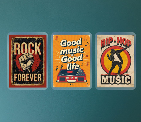 מגנטים מוזיקה עם וייב מוזיקלי – עכשיו על המקרר