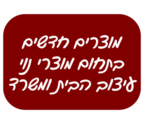 מוצרים חדשים בתחום מוצרי נוי עיצוב הבית ומשרד