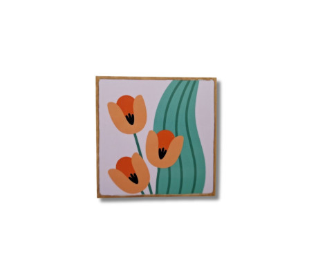 תחתית כוסות - פרחים טוליפים – פריחה של רוך ואלגנטיות