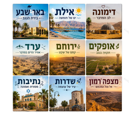 מארז 9 מגנטים – מסע בדרום ישראל