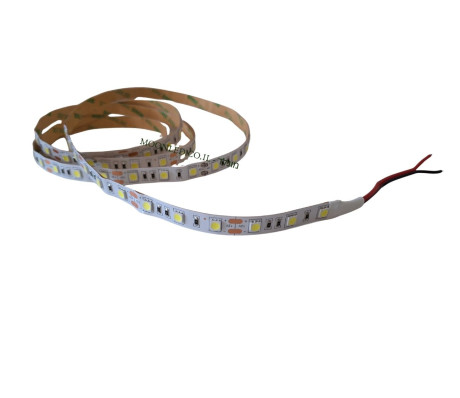 פסי לד 12V צפיפות 60 נורות לד למטר SMD5050 - במבחר מידות וצבעים