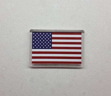 מגנט קשיח אקריליק פרספקס דגל ארצות הברית