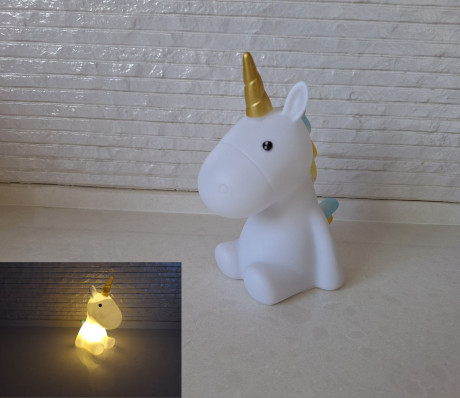 מנורת לילה חד קרן Unicorn לחדר ילדים הפעלה סוללות